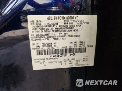 Zdjęcie 12 z 12 samochodu: 2011 FORD FLEX SEL VIN:2FMHK6CC9BBD11929 - miniatura