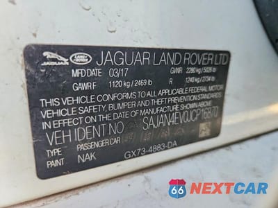 Zdjęcie 12 z 12 samochodu: 2018 JAGUAR XE PORTFOLIO LE VIN:SAJAN4EV0JCP16870 - miniatura