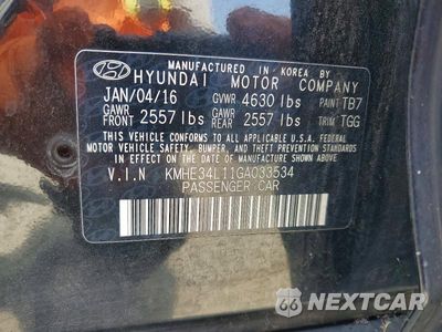 Zdjęcie 12 z 12 samochodu: 2016 HYUNDAI SONATA HYBRID LIMITED VIN:KMHE34L11GA033534 - miniatura