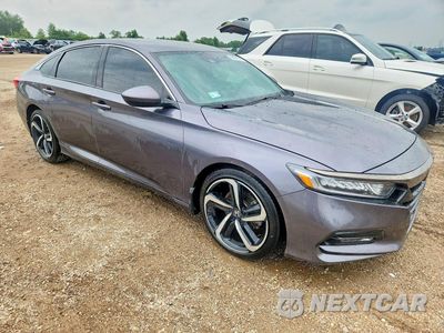 Czwarte zdjęcie samochodu z boku: 2019 HONDA ACCORD SPORT VIN:1HGCV1F36KA064869 - miniatura