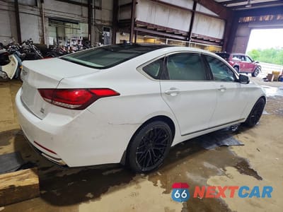 Trzecie zdjęcie samochodu z tyłu: 2018 GENESIS G80 3.8 VIN:KMHGN4JE5JU251300 - miniatura