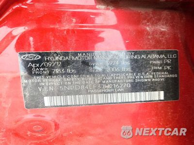 Zdjęcie 12 z 12 samochodu: 2018 HYUNDAI ELANTRA LIMITED VIN:5NPD84LF3JH216270 - miniatura