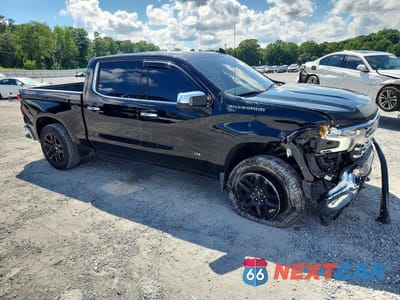 Czwarte zdjęcie samochodu z boku: 2022 CHEVROLET SILVERADO K1500 LTZ VIN:1GCUDGED8NZ537762 - miniatura