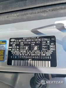 Zdjęcie 13 z 13 samochodu: 2016 KIA SORENTO LX VIN:5XYPG4A34GG122083 - miniatura