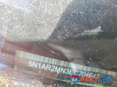 Zdjęcie 14 z 14 samochodu: 2014 NISSAN PATHFINDER S VIN:5N1AR2MN3EC704643 - miniatura
