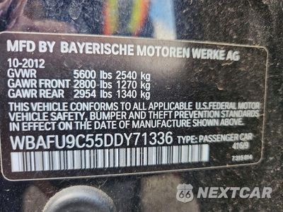 Zdjęcie 12 z 12 samochodu: 2013 BMW 550 XI VIN:WBAFU9C55DDY71336 - miniatura