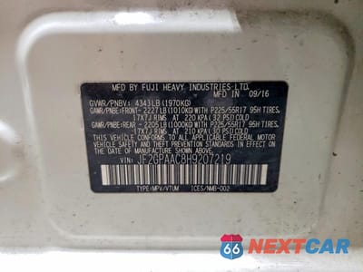 Zdjęcie 14 z 14 samochodu: 2017 SUBARU CROSSTREK VIN:JF2GPAAC8H9207219 - miniatura