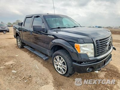 Czwarte zdjęcie samochodu z boku: 2014 FORD F150 SUPERCREW VIN:1FTFW1EF1EKF70693 - miniatura