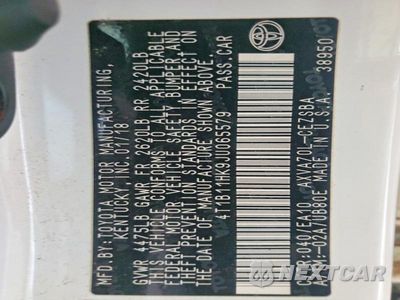 Zdjęcie 12 z 12 samochodu: 2018 TOYOTA CAMRY SE VIN:4T1B11HK9JU065579 - miniatura