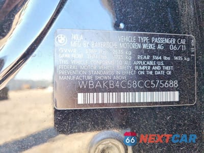 Zdjęcie 12 z 12 samochodu: 2012 BMW 740 LI VIN:WBAKB4C58CC575688 - miniatura