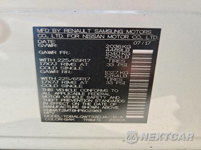 Zdjęcie 14 z 14 samochodu: 2017 NISSAN ROGUE SV VIN:KNMAT2MT8HP602983 - miniatura