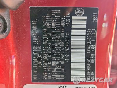 Zdjęcie 13 z 13 samochodu: 2021 TOYOTA CAMRY SE VIN:4T1G11AK3MU450785 - miniatura