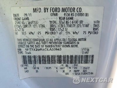 Zdjęcie 12 z 12 samochodu: 2012 FORD F250 SUPER DUTY VIN:1FT7X2B6XCEA33943 - miniatura