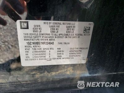 Zdjęcie 12 z 12 samochodu: 2017 CHEVROLET SILVERADO K2500 HEAVY DUTY LT VIN:1GC1KVEG7HF224943 - miniatura