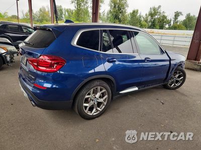 Trzecie zdjęcie samochodu z tyłu: 2021 BMW X3 XDRIVE30I VIN:5UXTY5C03M9G88643 - miniatura
