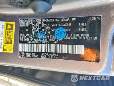 Zdjęcie 13 z 13 samochodu: 2016 TOYOTA HIGHLANDER LE PLUS VIN:5TDZKRFH5GS169165 - miniatura