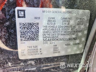 Zdjęcie 13 z 13 samochodu: 2018 BUICK ENCLAVE AVENIR VIN:5GAERDKW5JJ281763 - miniatura