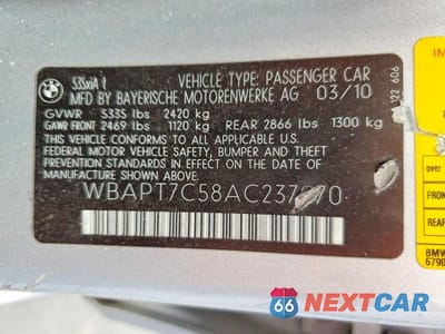 Zdjęcie 12 z 12 samochodu: 2010 BMW 535 XI VIN:WBAPT7C58AC237970 - miniatura
