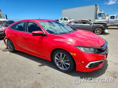 Czwarte zdjęcie samochodu z boku: 2019 HONDA CIVIC EX VIN:JHMFC1F32KX002799 - miniatura