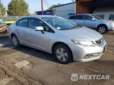 Czwarte zdjęcie samochodu z boku: 2014 HONDA CIVIC LX VIN:19XFB2F54EE248916 - miniatura