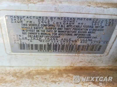 Zdjęcie 12 z 12 samochodu: 2017 NISSAN SENTRA SV VIN:3N1AB7AP1HY300945 - miniatura