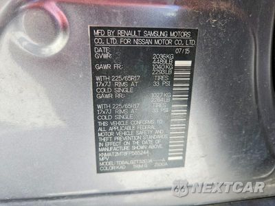 Zdjęcie 12 z 12 samochodu: 2015 NISSAN ROGUE SV VIN:KNMAT2MT8FP585244 - miniatura
