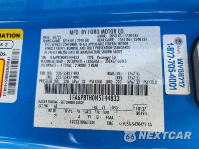 Zdjęcie 13 z 13 samochodu: 2022 FORD MUSTANG VIN:1FA6P8TH0N5144833 - miniatura
