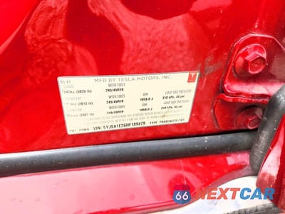 Zdjęcie 12 z 12 samochodu: 2017 TESLA MODEL S VIN:5YJSA1E26HF189479 - miniatura