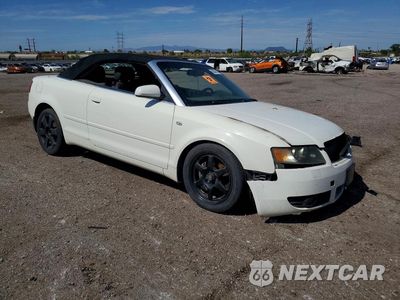 Czwarte zdjęcie samochodu z boku: 2005 AUDI A4 QUATTRO CABRIOLET VIN:WAUDT48H45K009254 - miniatura