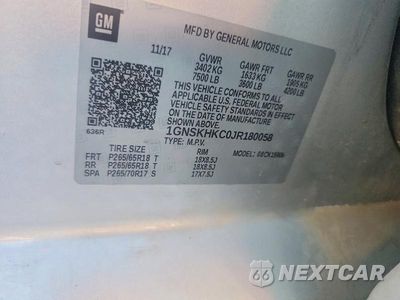Zdjęcie 13 z 13 samochodu: 2018 CHEVROLET SUBURBAN K1500 LT VIN:1GNSKHKC0JR180058 - miniatura