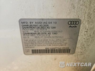 Zdjęcie 12 z 12 samochodu: 2010 AUDI Q5 PREMIUM PLUS VIN:WA1LKAFP7AA105464 - miniatura