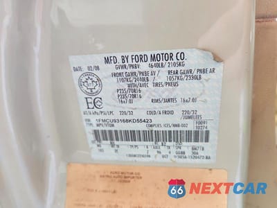 Zdjęcie 14 z 14 samochodu: 2008 FORD ESCAPE XLT VIN:1FMCU93168KD55423 - miniatura