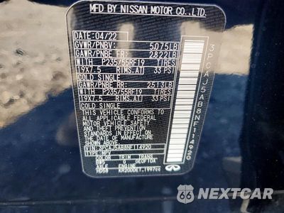 Zdjęcie 14 z 14 samochodu: 2022 INFINITI QX50 PURE VIN:3PCAJ5AB8NF114920 - miniatura