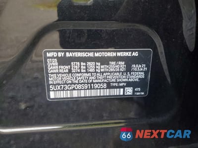 Zdjęcie 14 z 14 samochodu: 2025 BMW X3 M50 VIN:5UX73GP08S9119058 - miniatura