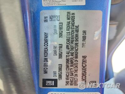 Zdjęcie 13 z 13 samochodu: 2017 CHEVROLET SPARK 1LT VIN:KL8CD6SAXHC706146 - miniatura