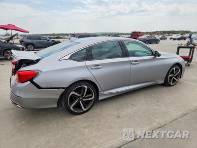Trzecie zdjęcie samochodu z tyłu: 2019 HONDA ACCORD SPORT VIN:1HGCV1F35KA138329 - miniatura