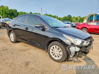 Czwarte zdjęcie samochodu z boku: 2022 HYUNDAI ACCENT SEL VIN:3KPC24A66NE170282 - miniatura