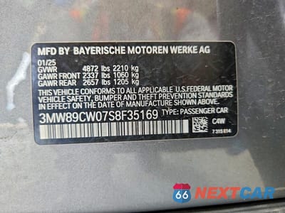 Zdjęcie 12 z 12 samochodu: 2025 BMW 330XI VIN:3MW89CW07S8F35169 - miniatura