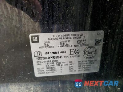 Zdjęcie 13 z 13 samochodu: 2017 GMC YUKON XL DENALI VIN:1GKS2HKJXHR261946 - miniatura