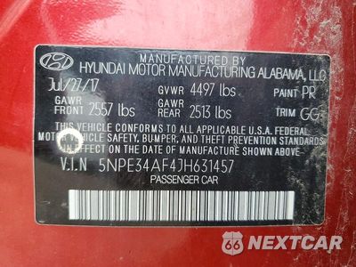 Zdjęcie 12 z 12 samochodu: 2018 HYUNDAI SONATA SEL VIN:5NPE34AF4JH631457 - miniatura