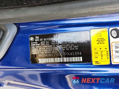 Zdjęcie 12 z 12 samochodu: 2007 BMW 335 I VIN:WBAWL73507PX45394 - miniatura