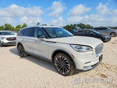 Czwarte zdjęcie samochodu z boku: 2021 LINCOLN AVIATOR RESERVE VIN:5LM5J7XC7MGL13838 - miniatura