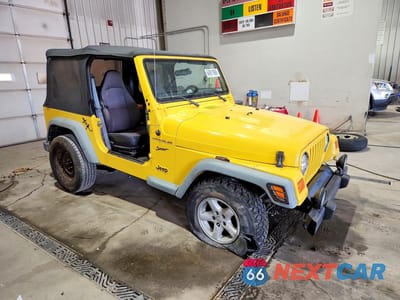 Czwarte zdjęcie samochodu z boku: 2002 JEEP WRANGLER / TJ SPORT VIN:1J4FA49S12P763846 - miniatura