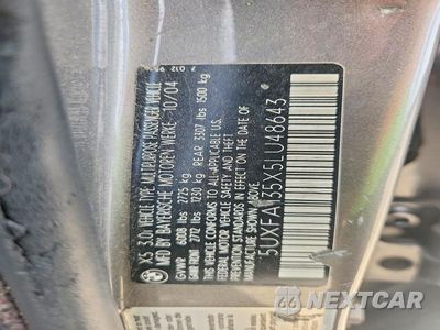 Zdjęcie 13 z 13 samochodu: 2005 BMW X5 3.0I VIN:5UXFA135X5LU48643 - miniatura