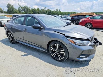Czwarte zdjęcie samochodu z boku: 2021 NISSAN SENTRA SR VIN:3N1AB8DV3MY285911 - miniatura