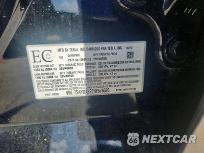 Zdjęcie 12 z 12 samochodu: 2022 TESLA MODEL Y VIN:7SAYGAEE5NF576526 - miniatura