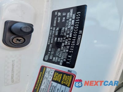 Zdjęcie 13 z 13 samochodu: 2012 KIA OPTIMA EX VIN:5XXGN4A60CG026059 - miniatura