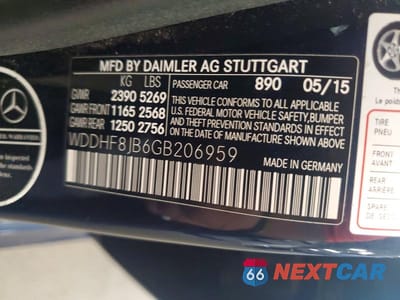 Zdjęcie 12 z 12 samochodu: 2016 MERCEDES-BENZ E 350 4MATIC VIN:WDDHF8JB6GB206959 - miniatura
