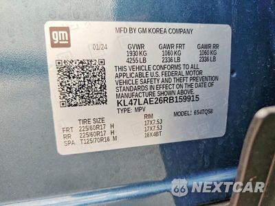 Zdjęcie 13 z 13 samochodu: 2024 BUICK ENVISTA PREFERRED VIN:KL47LAE26RB159915 - miniatura