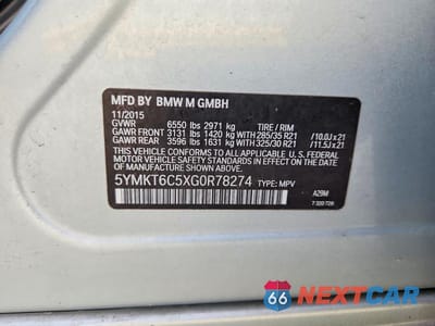 Zdjęcie 13 z 13 samochodu: 2016 BMW X5 M VIN:5YMKT6C5XG0R78274 - miniatura